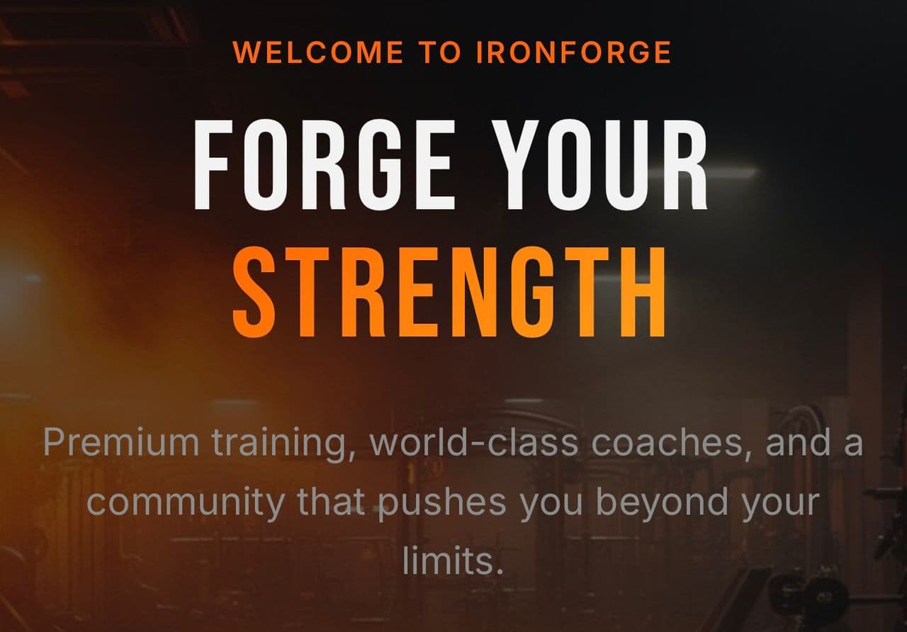 Fitness & Gym Website